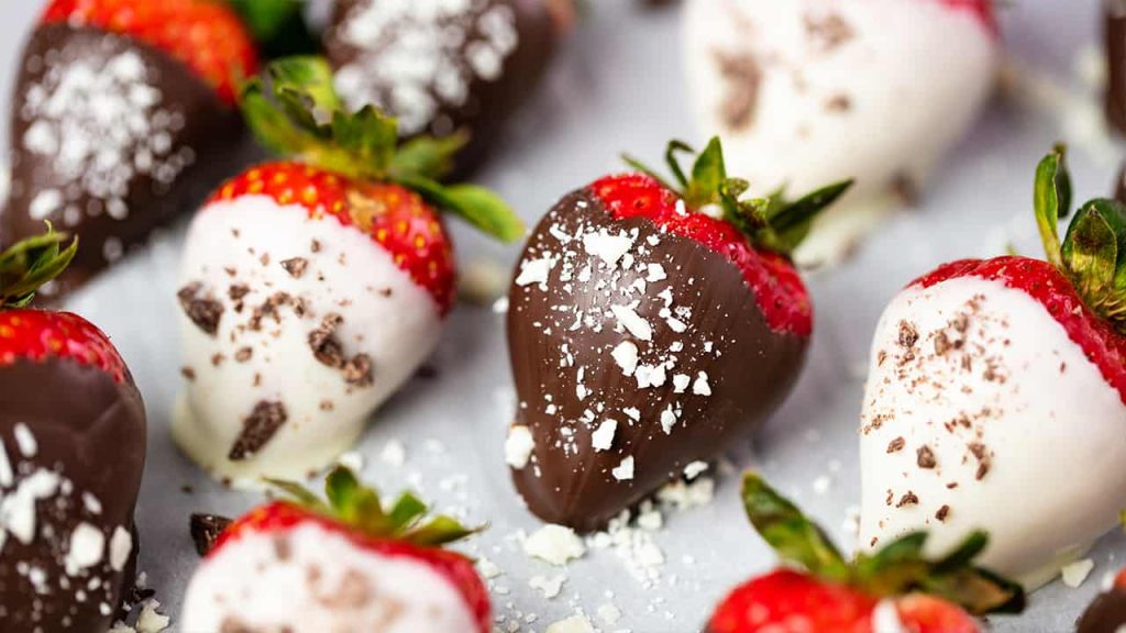 frozen chocolate covered strawberries