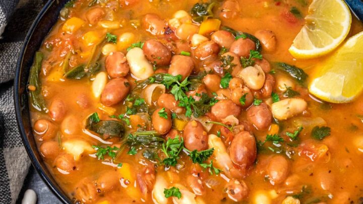 Mixed Bean Soup Using Canned Beans