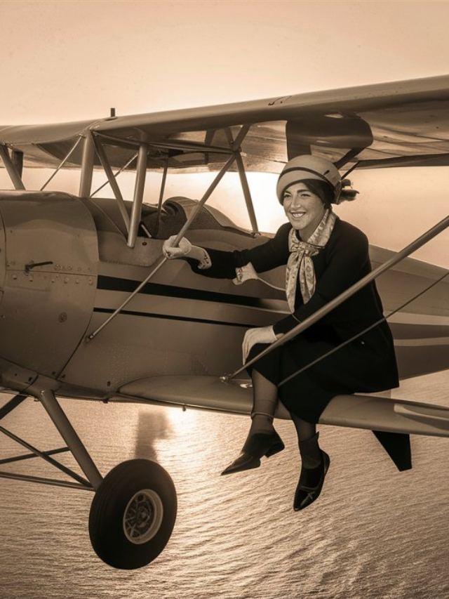 did helen keller fly a plane